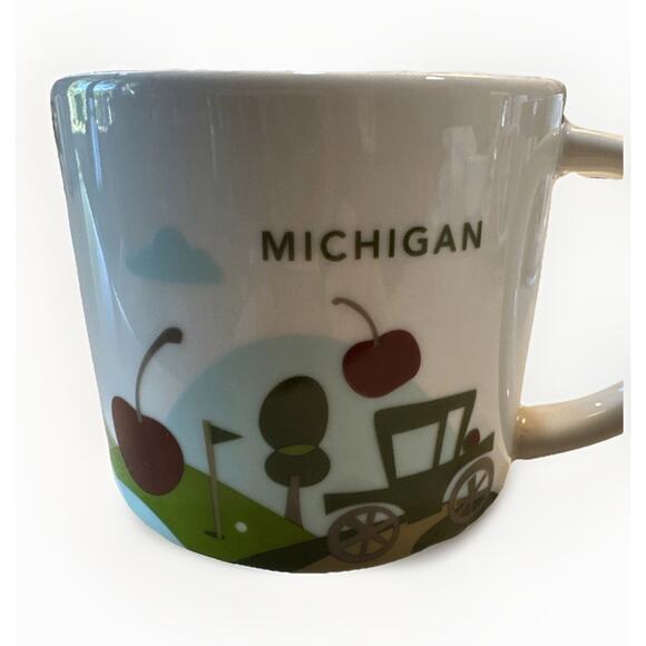 Starbucks Michigan You Are Here Collection Coffee Tea Mug Cup 14oz 2015 - Picture 1 of 5